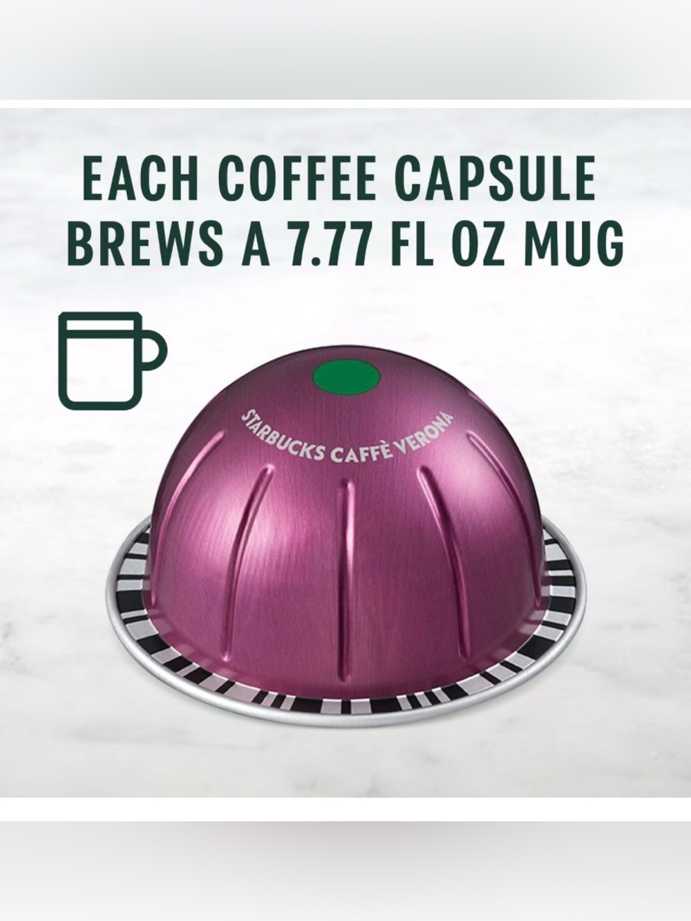 Starbucks by Nespresso Caffè Verona Dark Roast - 32 Count (Vertuo Line) - Picture 3 of 8